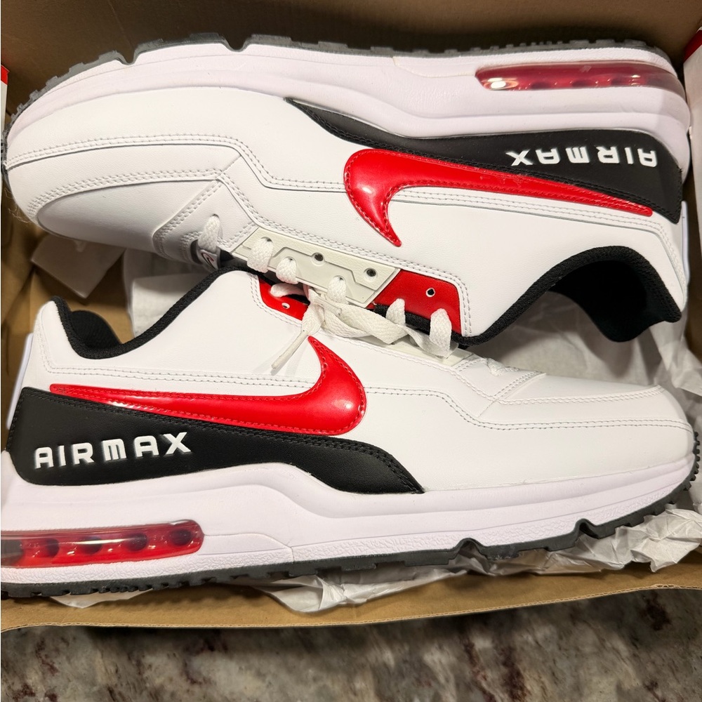 Nike Air Max 3 LTD White and Red Sneakers
